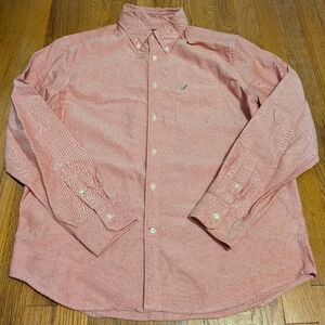 Men's American Eagle Light Red Button-Down Shirt